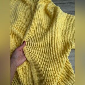 Yellow Knit Women's Sweater